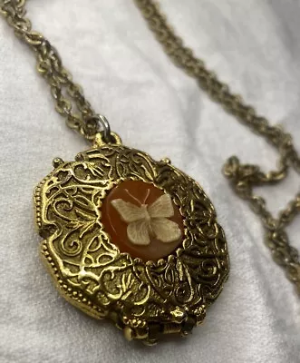 Vintage Corday Le Papillon Cream Perfume Locket • $30