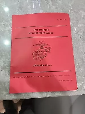 US MARINE CORPS Unit Training Management Guidebook Handbook Training • $18.99