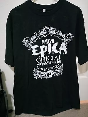 Epica 2017 VIP TOUR SIGNED SHIRT XL Symphonic Power Metal • $35
