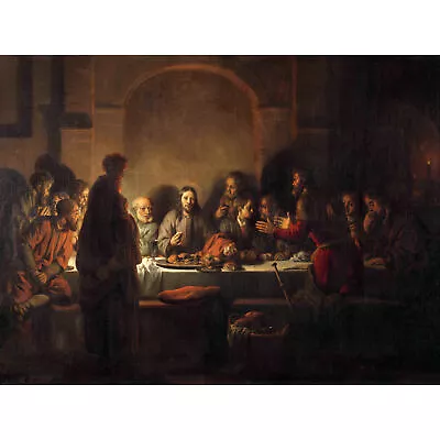 Van Den Eeckhout The Last Supper Painting XL Wall Art Canvas Print • £19.99