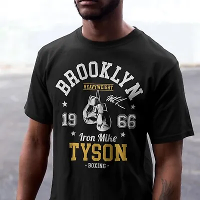 Rare Brooklyn Heavyweight Iron Mike Tyson New Rare Black T-Shirt • $16.99
