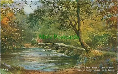 Somerset Postcard -Tarr Steps Dulverton Oldest Roman Bridge In England RS25779 • £2.40