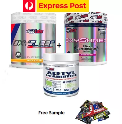 $139.95 • Buy Ehplabs  Oxysleep And Oxyshred & L Carnitine  Thermogenic Weight Loss Pack