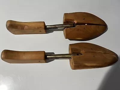 Vintage  Mens Wood Shoe Trees 12” By Hanover • $10