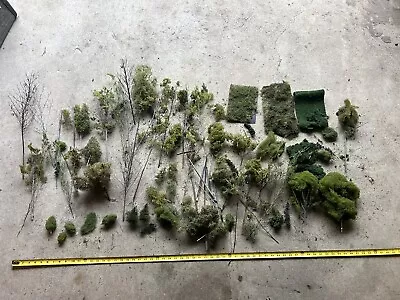 O Scale Scenery Huge Lot Of Realistic Wooden Trees Model Train Detail Lot 99 • $10