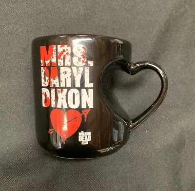 Mrs. Daryl Dixon 2014 TWD The Walking Dead Coffee Cup Mug With Heart Handle • $14.99