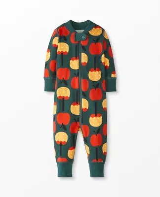 Hanna Anderson Baby Boy  Halloween Fall Apple One Piece  100% Organic Cotton NEW • $19.95