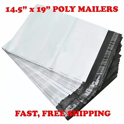 14.5x19 POLY MAILERS SHIPPING ENVELOPES SELF SEAL PACKAGING BAGS 2.5 Mil 14 X19  • $7.21