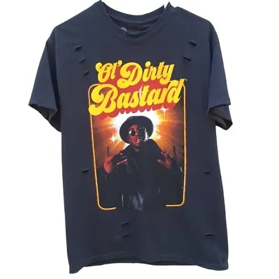 Ol Dirty Bastard Womens Small/medium Short Sleeve Black Distressed Graphic Tee • £25.94