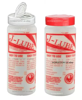 QTY 1-4 Bottles J-Lube REAL JLube Powder - MADE IN USA - Red And/or White Caps • $17.95