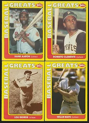 1991 Swell Baseball Greats  You Pick #1 - #150 Nmmt *** Free Shipping *** • $1