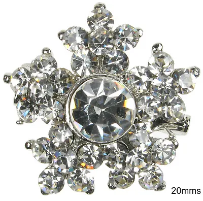 Brooch Silver Wedding Favour Diamante Vintage Pin Bridal Bouquet Shoe Cake Newuk • £1.99