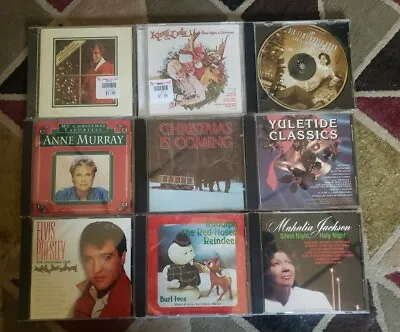  Christmas 9 CD Lot Elvis Rudolph Etc Vgc Free Shipping No Scratches  • $10