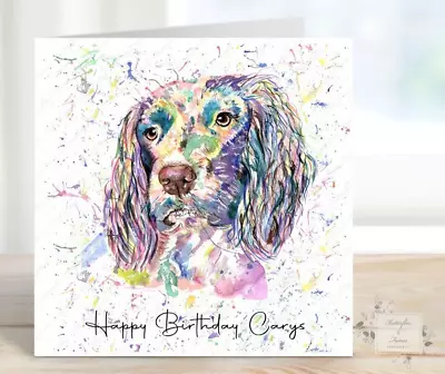 Spaniel Birthday Card Personalised Birthday Card Spaniel Dog  Springer Cocker • £3.95