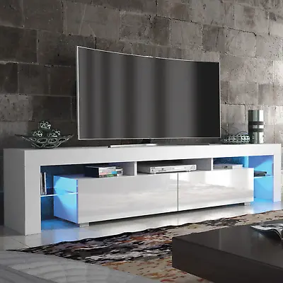£169.90 • Buy  Large 200cm TV Unit Cabinet Stand High Gloss Doors With Free LED 