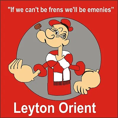 £4 • Buy Leyton Orient If We Can't Be Frens We'll Be Emenies Pin Badge
