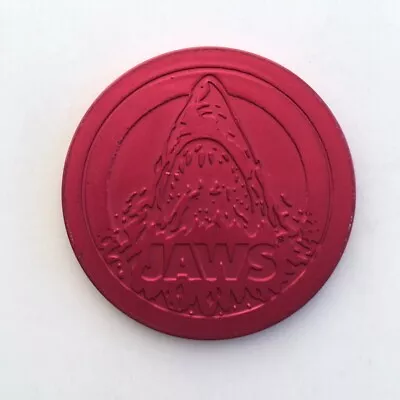 JAWS Red Metal Pog Slammer Universal Studios Hollywood McDonald's Game VTG 1994 • $11.95