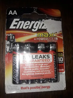 £2.97 • Buy BATTERIES AA ENERGIZER MAX POWER SEAL X 4 * NEW Box Wear *