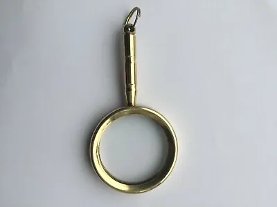 £7.99 • Buy Small  Pocket Hand Sized Monocle Magnifying Magnifier Solid Brass Pocket Watch