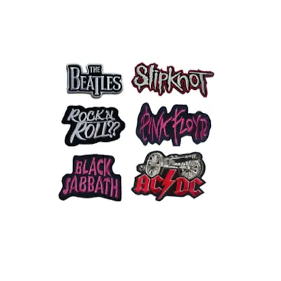 £2.99 • Buy Music Lover Rock Bands Embroidered Patch Sew Iron On Patches Transfer Clothes
