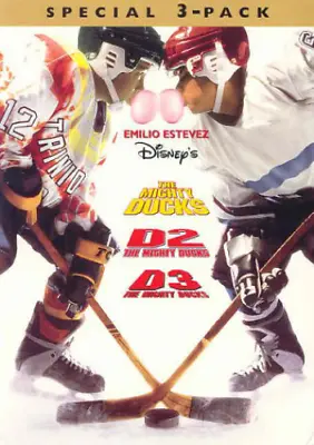 The Mighty Ducks 3 Pack DVD Comedy Collection Set Emilio Estevez Disney D2 D3 • $33.98