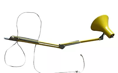 Vintage LUXO Articulating Drafting Desk Lamp Mod Yellow Mid Century Modern MCM • $79.99