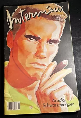 £96.70 • Buy Vintage RARE Arnold Schwarzenegger INTERVIEW Magazine Oct 1985 Dolph Lundgren