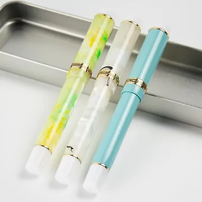 2021 New Kaigelu 316+ Resin Fountain Pen Gold Plate EF/F/M/NMF Nib Writting Gift • $24.69