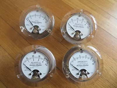 Lot 4 Weston Western Electric KS-14717 14714 Amperes Gauge • $49.99