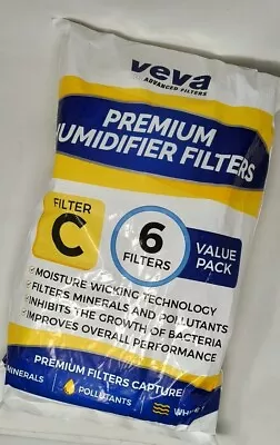 Premium Humidifier Filters VEVA 6-Pack  Replacement For HW Filter C HC-888 HC • $17.89