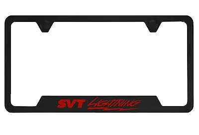 $11.50 • Buy Black License Plate Frame For SVT Lightning