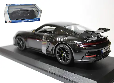 Maisto 1:18 2022 Porsche 911 GT3 Black Diecast Model Car 31458 NEW IN BOX • $45.99