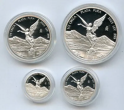 2023 Mexico Proof Libertad Silver Fractional 4-Coin Set 1/2 1/4 1/10 1/20 JP668 • $99.95