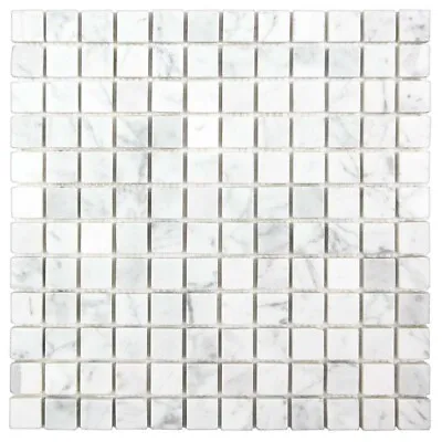 Carrara Marble Mosaic Tile Maris Kitchen Bathroom Floor Wall Backsplash White • $15.28