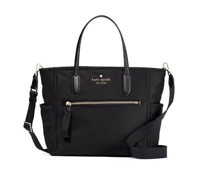 New Kate Spade Chelsea Medium Satchel Nylon Black With Dust Bag Included • $203.64