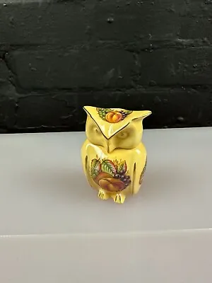 Aynsley Orchard Gold Owl Trinket Box 8 Cm High • £29.99