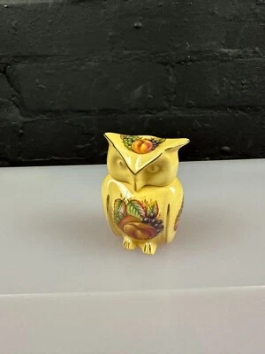 Aynsley Orchard Gold Owl Trinket Box 8 Cm High • £29.99