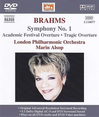 Brahms - London Philharmonic Orchestra - Marin Alsop - Dvd-audio - Symphony No.1 • £25.62