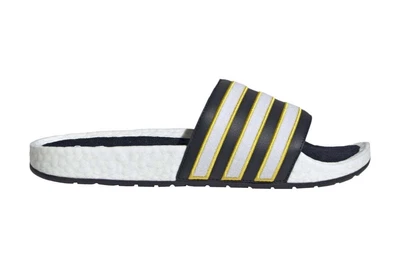 $99.99 • Buy Adidas Originals Men's Adilette Boost Slides (Cloud White/Legend Ink/Yellow,