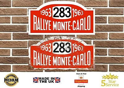 £16 • Buy Rally Monte Carlo Plaque Plate 1963 Saab 96 Garage Sign Man Cave