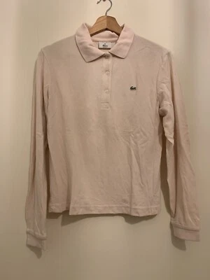 £4.99 • Buy Lacoste Long Sleeve Polo Top Pink 
