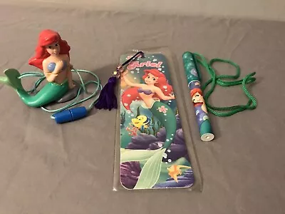 Disney The Little Mermaid Ariel Bookmark Pen Necklace Bubble Necklace Vintage • $15