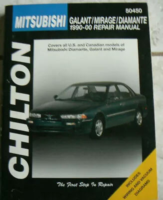 Chilton MITSUBISHI Galant/Mirage/Diamante Repair Manual 1990-2000 #50450 • $11