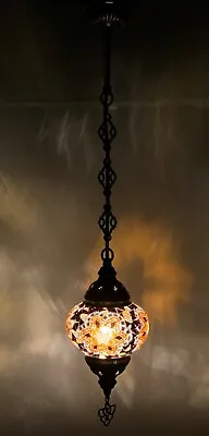£25.98 • Buy Turkish Moroccan Glass Mosaic Hanging Lamp Ceiling Light Chandeliers