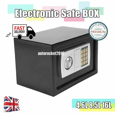 Security Box Digital Deposit Money Cash Jewelry Gun Home Safety Secure Locker UK • £26.52