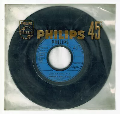 $9.34 • Buy Johnny Hallyday 1980 Vinyl 45 RPM 7   Chez Madame Lolita - War - Philips 6010298