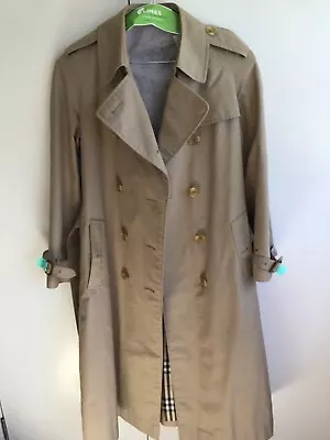 Burberry Ladies Beige Trench Coat As New.  • $500