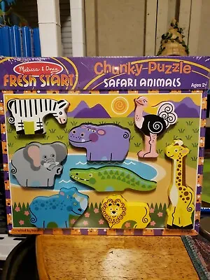 Melissa & Doug Safari Chunky Puzzle • $12.95