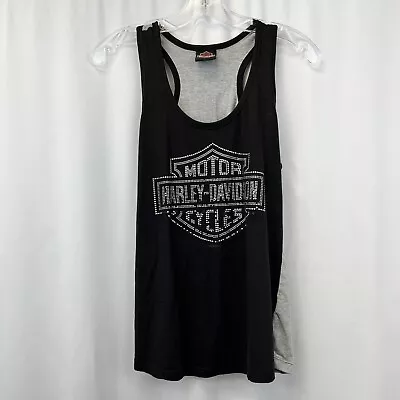 Harley Davidson Women’s Razorback Scoop Neck Tank Black/Gray Size S • $9.99