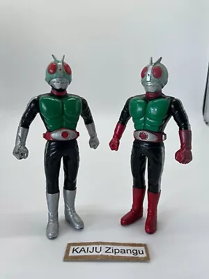 1989 Bandai Rider Hero Series Vintage Kamen Rider 6.7  Tall Figure With Rider 2 • $34.99